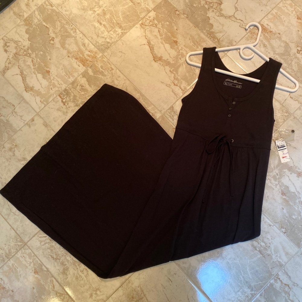Eddie Bauer Sleeveless Henley Maxi Dress XS
